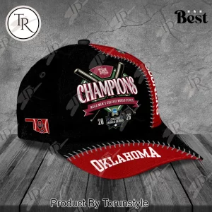 Oklahoma Sooners 2026 College World Series Champions Red & Black Baseball Stitching Cap