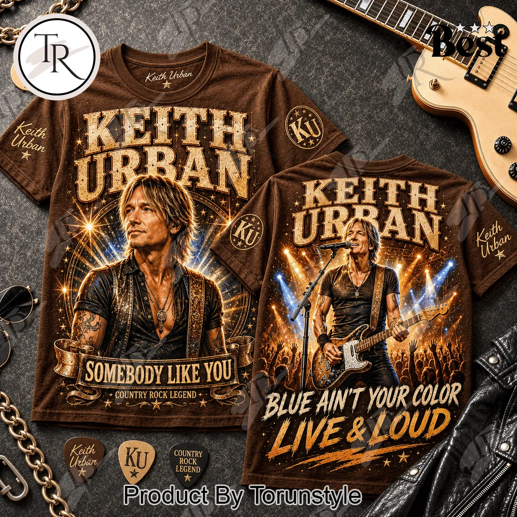 Keith Urban Live & Loud Country Rock T-Shirt Keith Urban Live & Loud Country Rock T-Shirt