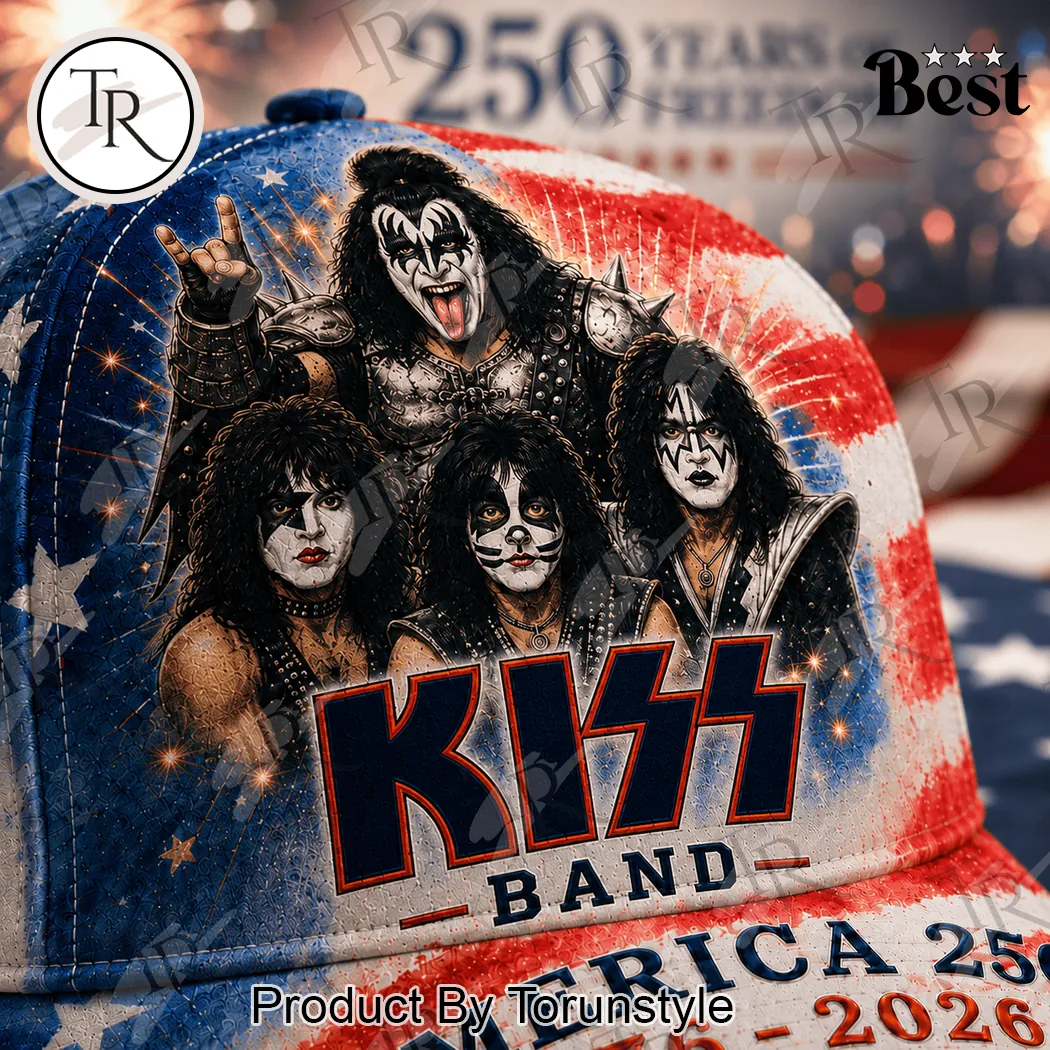 KISS Rock Band USA 250th Anniversary 1776-2026 Patriotic Classic Cap KISS Rock Band USA 250th Anniversary 1776-2026 Patriotic Classic Cap