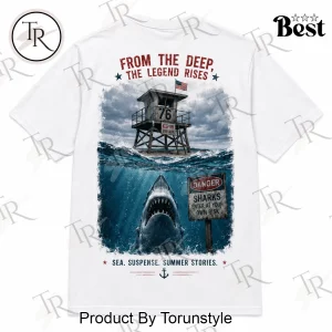 Jaws America 250th Anniversary Liberty 1776-2026 Vintage Patriotic Graphic T-Shirt