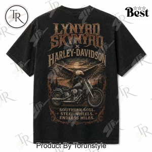 Lynyrd Skynyrd Vintage Wash Southern Rock Eagle Graphic T-Shirt