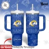 Seattle Seahawks Custom Team Spirit Insulated Travel Mug with Handle and Straw 40oz Tumbler