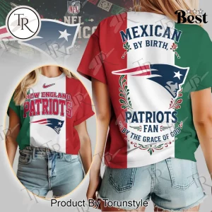 New England Patriots Mexican Flag Heritage Pride Women’s Graphic T-Shirt