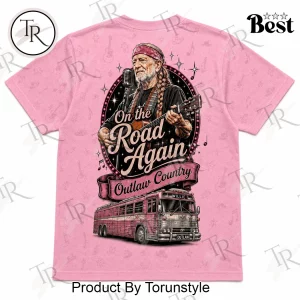 Willie Nelson Only The Best Grandmas Retro Country Music Pink Graphic T-Shirt