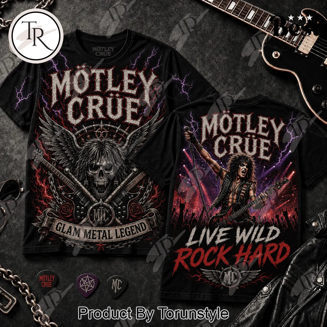 Mötley Crüe Glam Metal Legend Graphic T-Shirt Mötley Crüe Glam Metal Legend Graphic T-Shirt