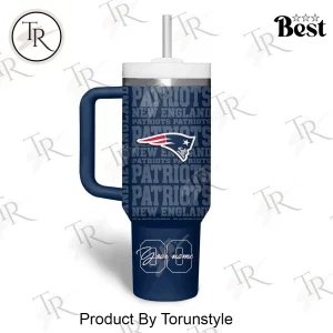 New England Patriots Custom Name Number 40oz Tumbler