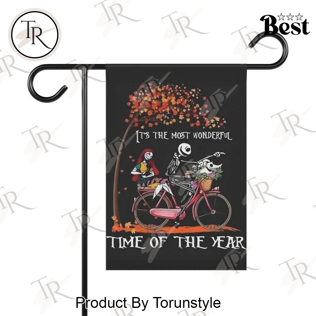 Nightmare Before Christmas Jack and Sally Autumn Bicycle Halloween Outdoor Yard Decor 12×18 Garden Flag Nightmare Before Christmas Jack and Sally Autumn Bicycle Halloween Outdoor Yard Decor 12×18 Garden Flag
