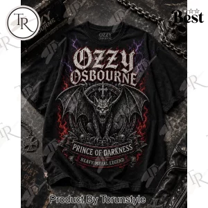 Ozzy Osbourne Prince Of Darkness Heavy Metal Band T-Shirt