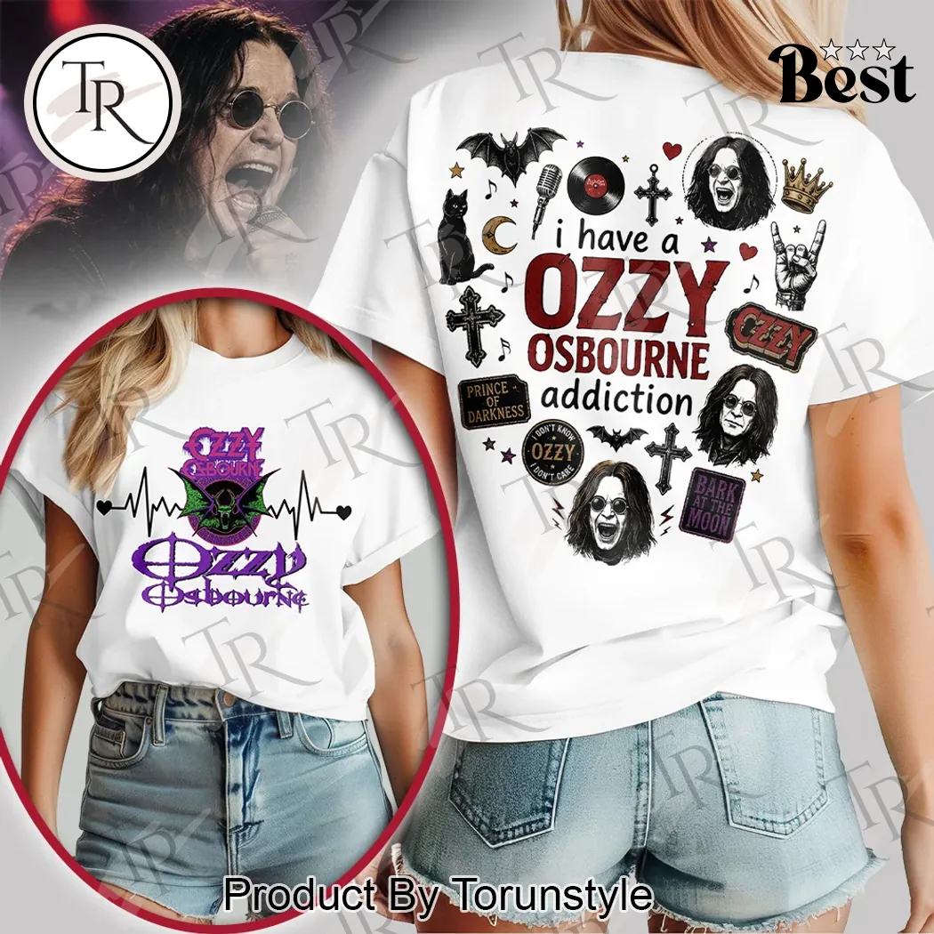 Ozzy Osbourne Prince of Darkness Heavy Metal Fan Graphic T-Shirt Ozzy Osbourne Prince of Darkness Heavy Metal Fan Graphic T-Shirt