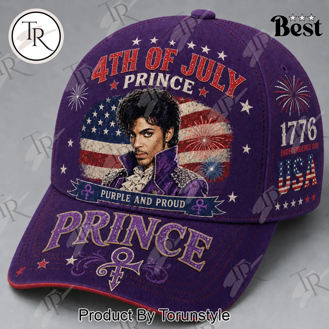 Prince Purple Rain Legend Patriotic 4th of July American Flag Baseball Cap Prince Purple Rain Legend Patriotic 4th of July American Flag Baseball Cap