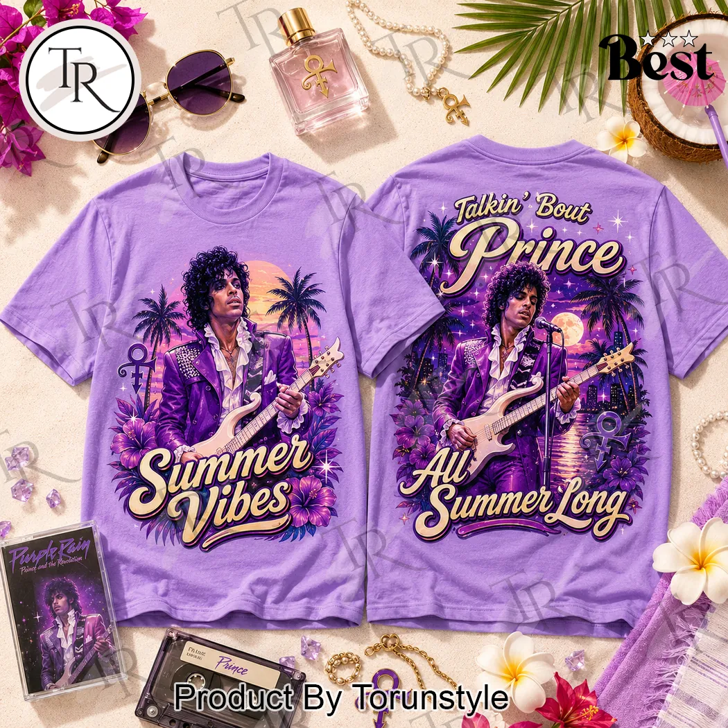 Prince Purple Rain Retro Tribute Summer Vibes Graphic T-Shirt Prince Purple Rain Retro Tribute Summer Vibes Graphic T-Shirt