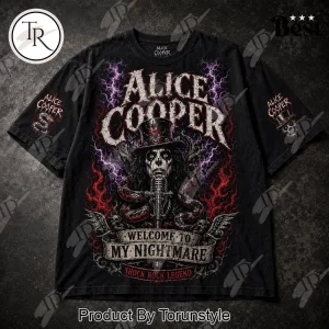 Alice Cooper Welcome To My Nightmare Premium Graphic T-Shirt