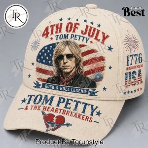 Tom Petty and the Heartbreakers Patriotic 4th of July Vintage Rock Legend Baseball Cap