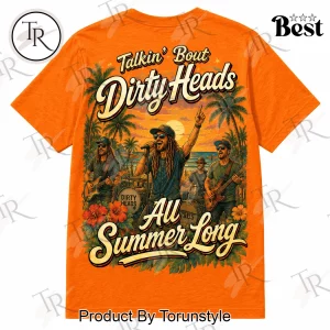 Dirty Heads Summer Vibes Reggae Rock Band Orange Graphic T-Shirt