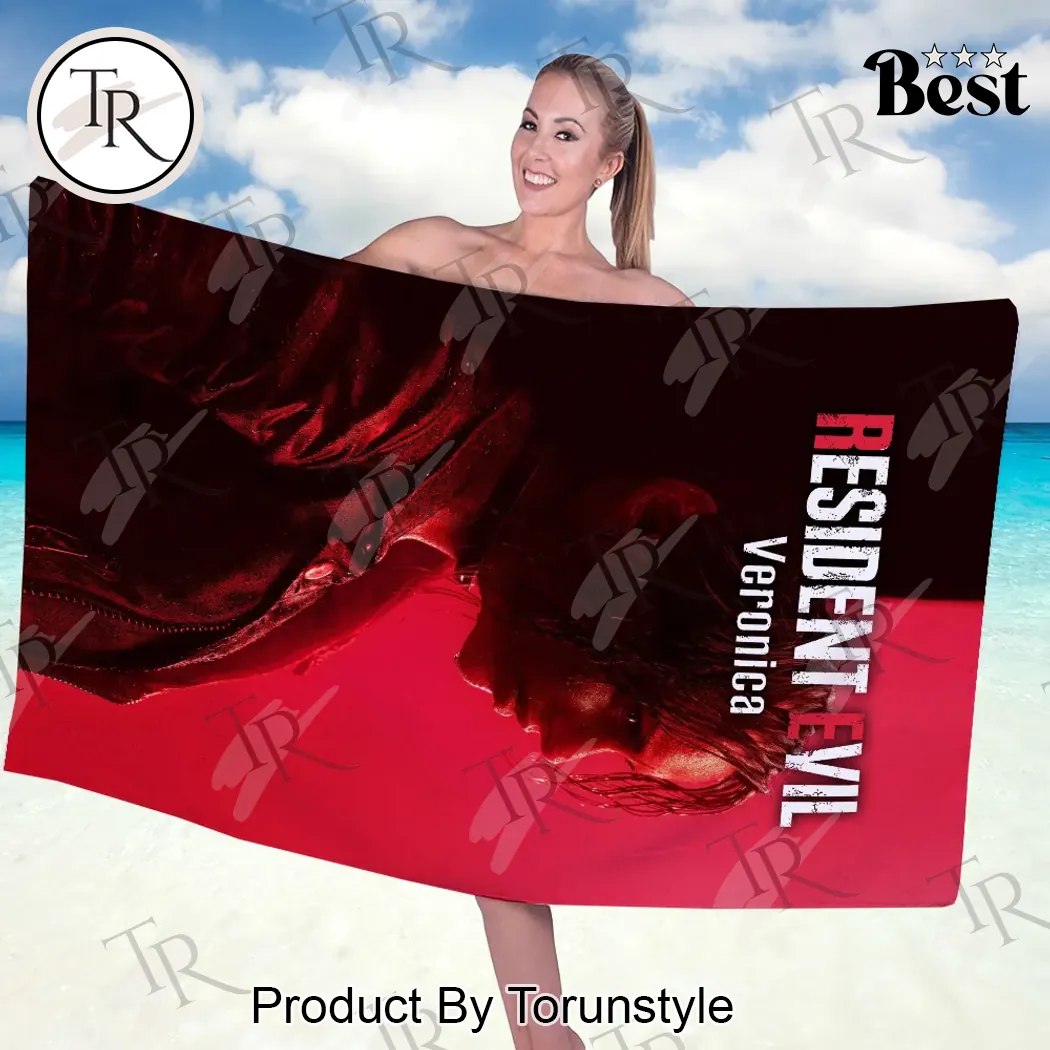 Resident Evil Veronica Fandom Graphic Beach Towel Resident Evil Veronica Fandom Graphic Beach Towel
