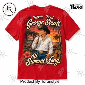 George Strait Talkin Bout Summer Vibes Retro Country Music Graphic T-Shirt