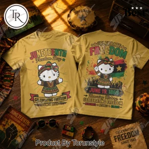 Juneteenth Hello Kitty Freedom Day Celebration T-Shirt