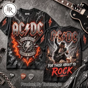 AC/DC Heavy Metal Rock ‘N’ Roll Premium Lightning Flame Graphic T-Shirt AC/DC Heavy Metal Rock ‘N’ Roll Premium Lightning Flame Graphic T-Shirt