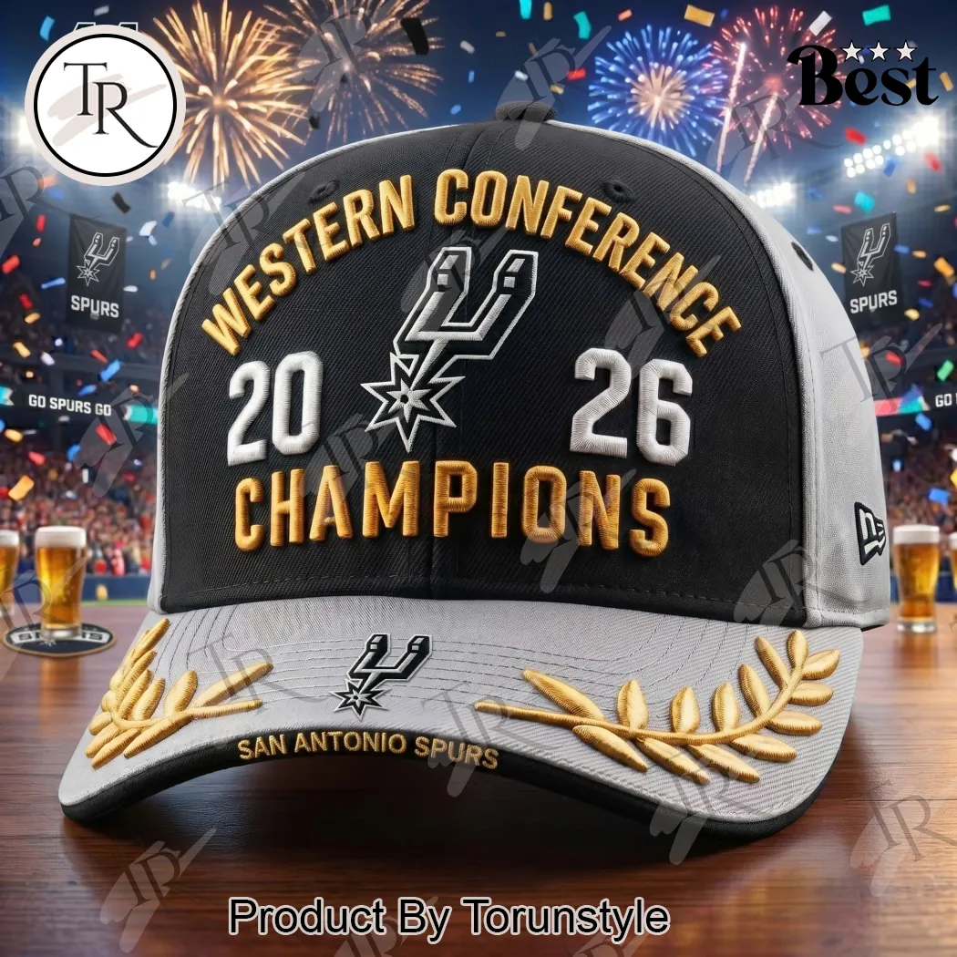 San Antonio Spurs 2026 Western Conference Champions New Era Baseball Cap San Antonio Spurs 2026 Western Conference Champions New Era Baseball Cap