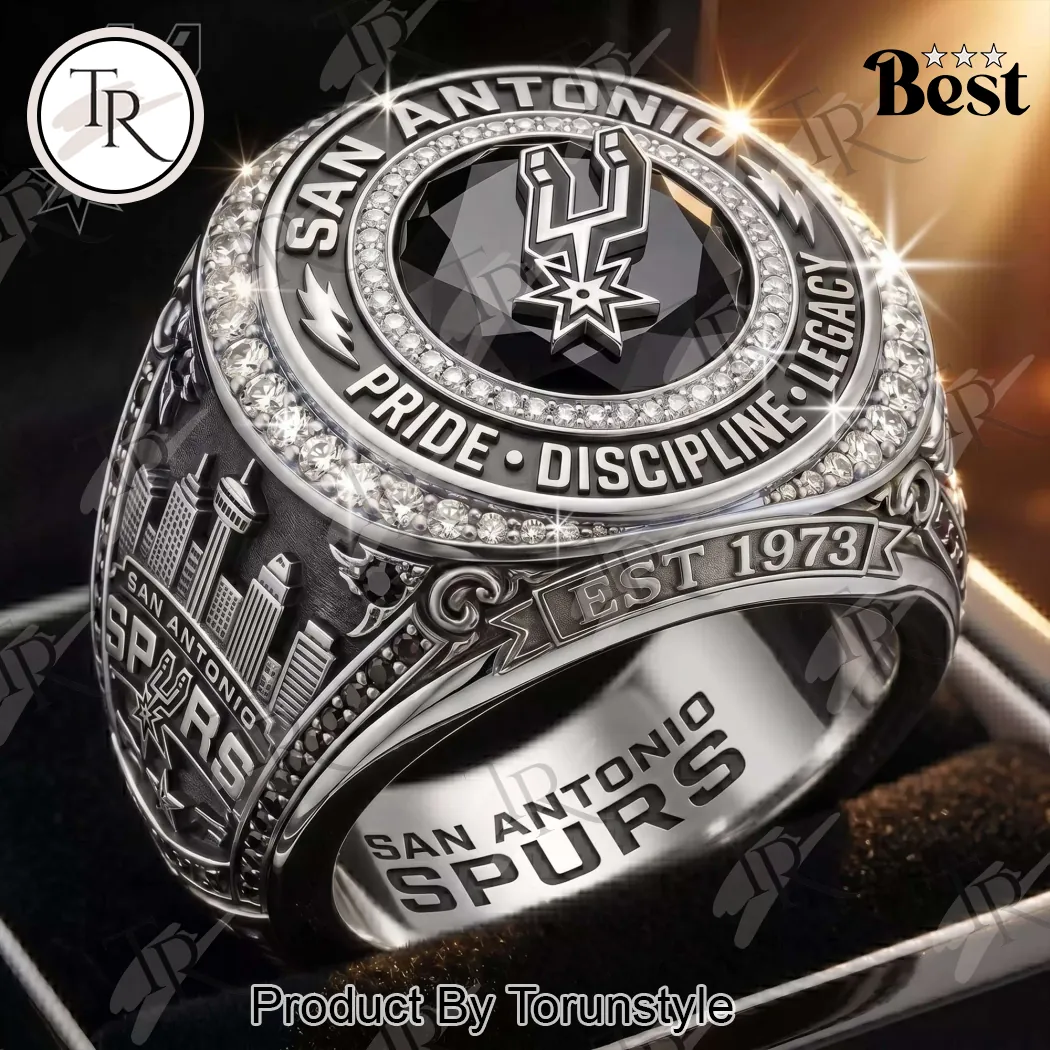 San Antonio Spurs Est 1973 Commemorative Championship Style Silver Collector Ring San Antonio Spurs Est 1973 Commemorative Championship Style Silver Collector Ring