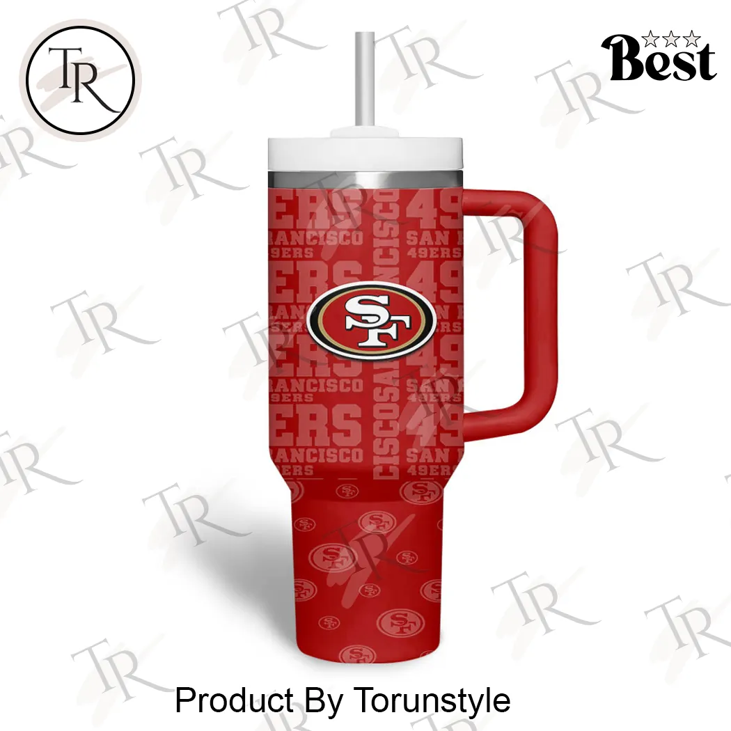 San Francisco 49ers Football Custom Name Number 40oz Tumbler San Francisco 49ers Football Custom Name Number 40oz Tumbler