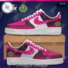 New York Liberty WNBA Breast Cancer Awareness Custom Nike Air Force 1 Sneakers New York Liberty WNBA Breast Cancer Awareness Custom Nike Air Force 1 Sneakers