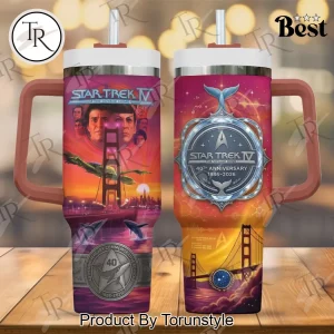 Star Trek IV The Voyage Home 40th Anniversary Commemorative Stainless Steel Travel Mug 40oz Tumbler