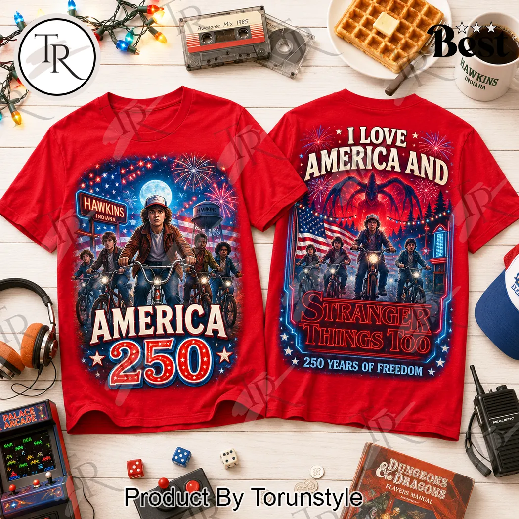 Stranger Things 250 Years of Freedom Patriotic T-Shirt Stranger Things 250 Years of Freedom Patriotic T-Shirt