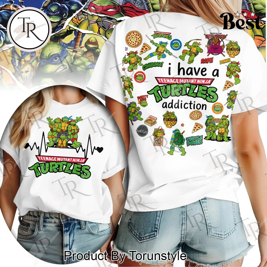 Teenage Mutant Ninja Turtles Premium Classic Cartoon Graphic T-Shirt Teenage Mutant Ninja Turtles Premium Classic Cartoon Graphic T-Shirt