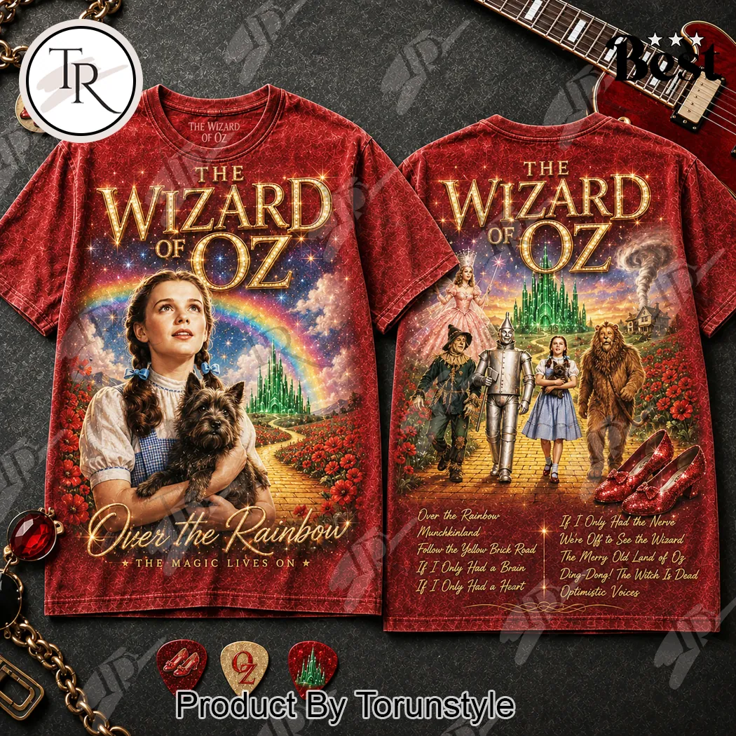 The Wizard of Oz Emerald City Dorothy and Toto Deluxe Fantasy All Over Print T-Shirt The Wizard of Oz Emerald City Dorothy and Toto Deluxe Fantasy All Over Print T-Shirt