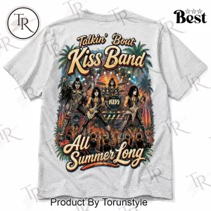 KISS Band Summer Vibes Concert Graphic T-Shirt