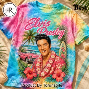 Elvis Presley Good Days Sound Better Retro Tie Dye Summer Graphic T-Shirt