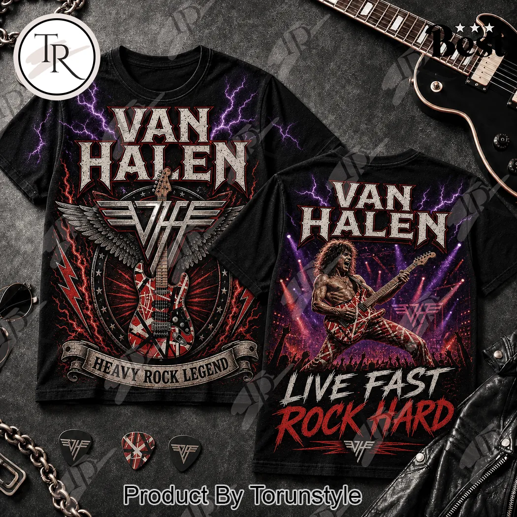 Van Halen Heavy Rock Legend Premium Band T-Shirt Van Halen Heavy Rock Legend Premium Band T-Shirt
