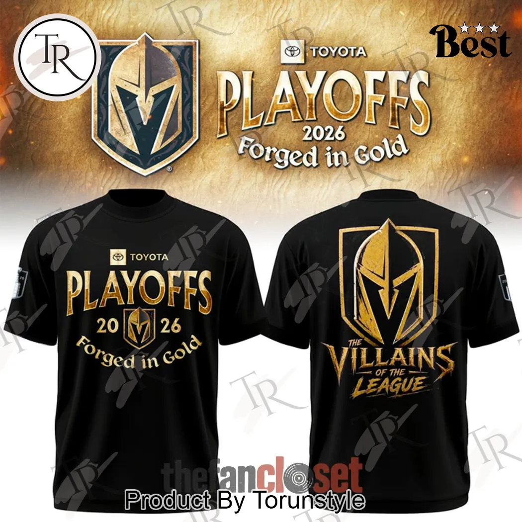 Vegas Golden Knights 2026 Playoffs Forged in Gold Limited Edition Black Hoodie Vegas Golden Knights 2026 Playoffs Forged in Gold Limited Edition Black Hoodie