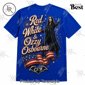 Ozzy Osbourne Red White and Blue Patriotic Rock Vintage Graphic T-Shirt