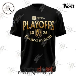 Vegas Golden Knights 2026 Playoffs Forged in Gold Limited Edition Black Hoodie