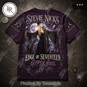 Stevie Nicks Bella Donna Gypsy Soul Vintage Rock Purple 3D T-Shirt