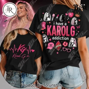Karol G Bichota Mañana Será Bonita Fan Merch Pink Heartbeat Graphic T-Shirt