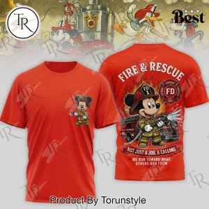 Mickey Mouse Firefighter Fire & Rescue Graphic T-Shirt