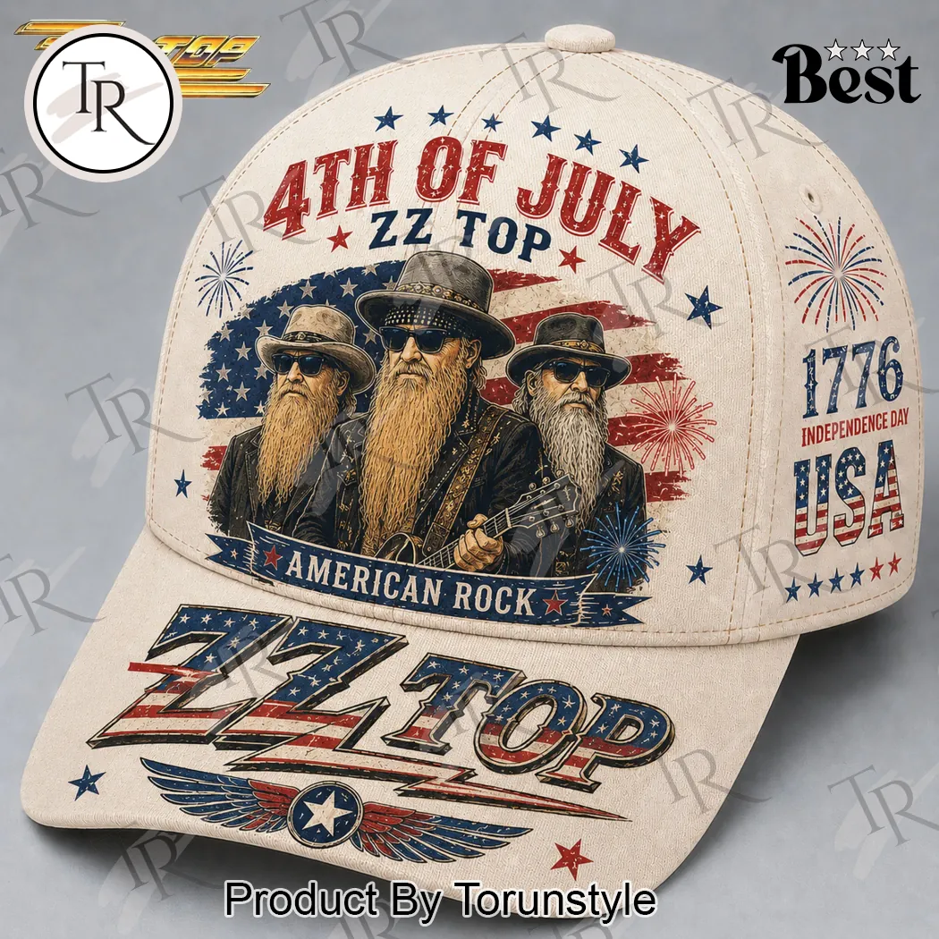 ZZ Top American Rock Band Patriotic 4th of July Vintage Baseball Cap ZZ Top American Rock Band Patriotic 4th of July Vintage Baseball Cap