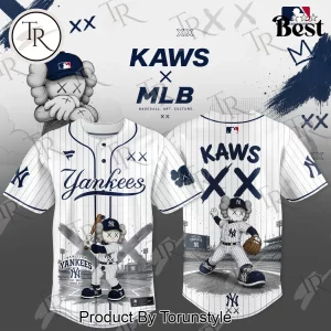 KAWS x MLB New York Yankees 2026 Limited Edition Pinstripe Streetwear Baseball Jersey