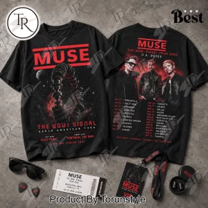 Muse The Wow Signal Tour 2026 Vintage Double Sided Concert Graphic T-Shirt Muse The Wow Signal Tour 2026 Vintage Double Sided Concert Graphic T-Shirt