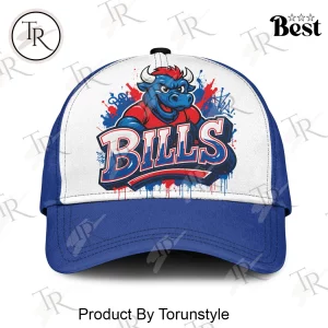 Buffalo Bills Graffiti Mascot Personalized Name Baseball Cap