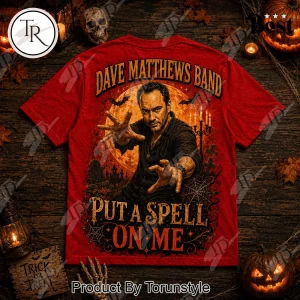 Dave Matthews Band Halloween Spooky Season Put A Spell On Me Red Graphic T-Shirt