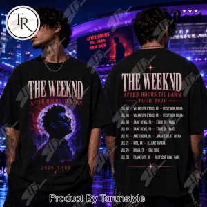 The Weeknd After Hours Till Dawn Tour 2026 Vintage Graphic T-Shirt The Weeknd After Hours Till Dawn Tour 2026 Vintage Graphic T-Shirt