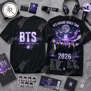 BTS Arirang World Tour 2026 Commemorative Concert Graphic T-Shirt BTS Arirang World Tour 2026 Commemorative Concert Graphic T-Shirt