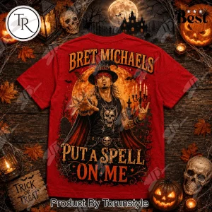 Bret Michaels Halloween Spooky Season Put A Spell On Me Graphic T-Shirt