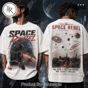 Space Rebel Galactic Outlaw Vintage Sci-Fi Graphic T-Shirt