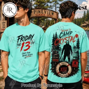 Friday The 13th Jason Voorhees Camp Crystal Lake Horror T-Shirt