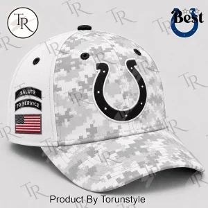 Indianapolis Colts NFL Salute to Service White Digital Camo Baseball Cap